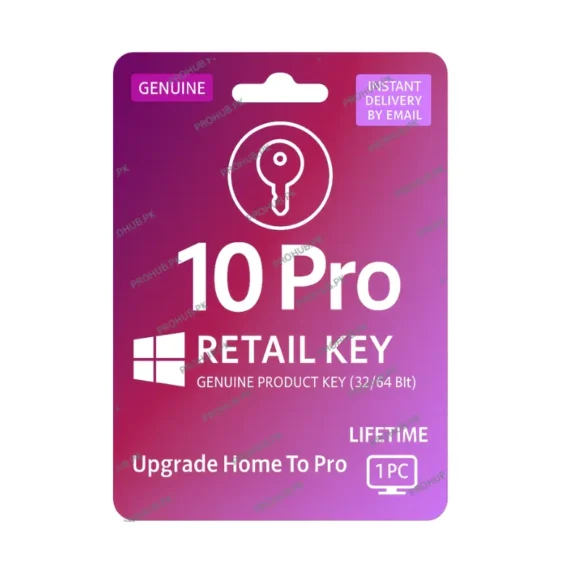Microsoft Windows 10 Pro Retail Key 1 PC - Pro Hub