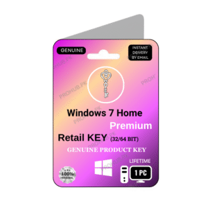 Microsoft Windows 7 Home Premium Retail Key 1 PC