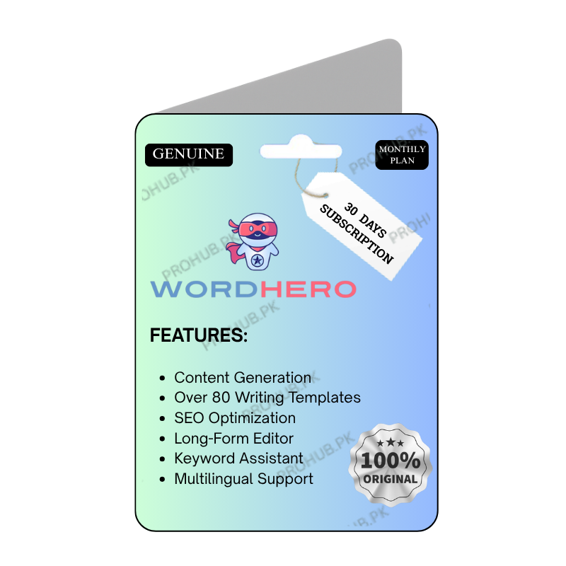 WordHero 30 Days Subscription