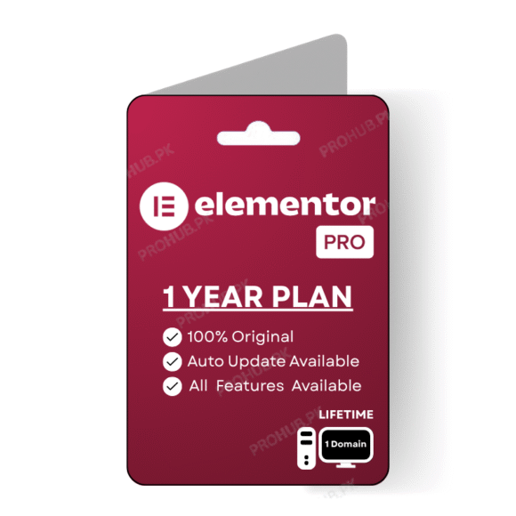 Get 100% Original Elementor Pro Plugin For 1 Year