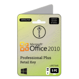Microsoft Office 2010 Professional Plus Retail Key 5 PC